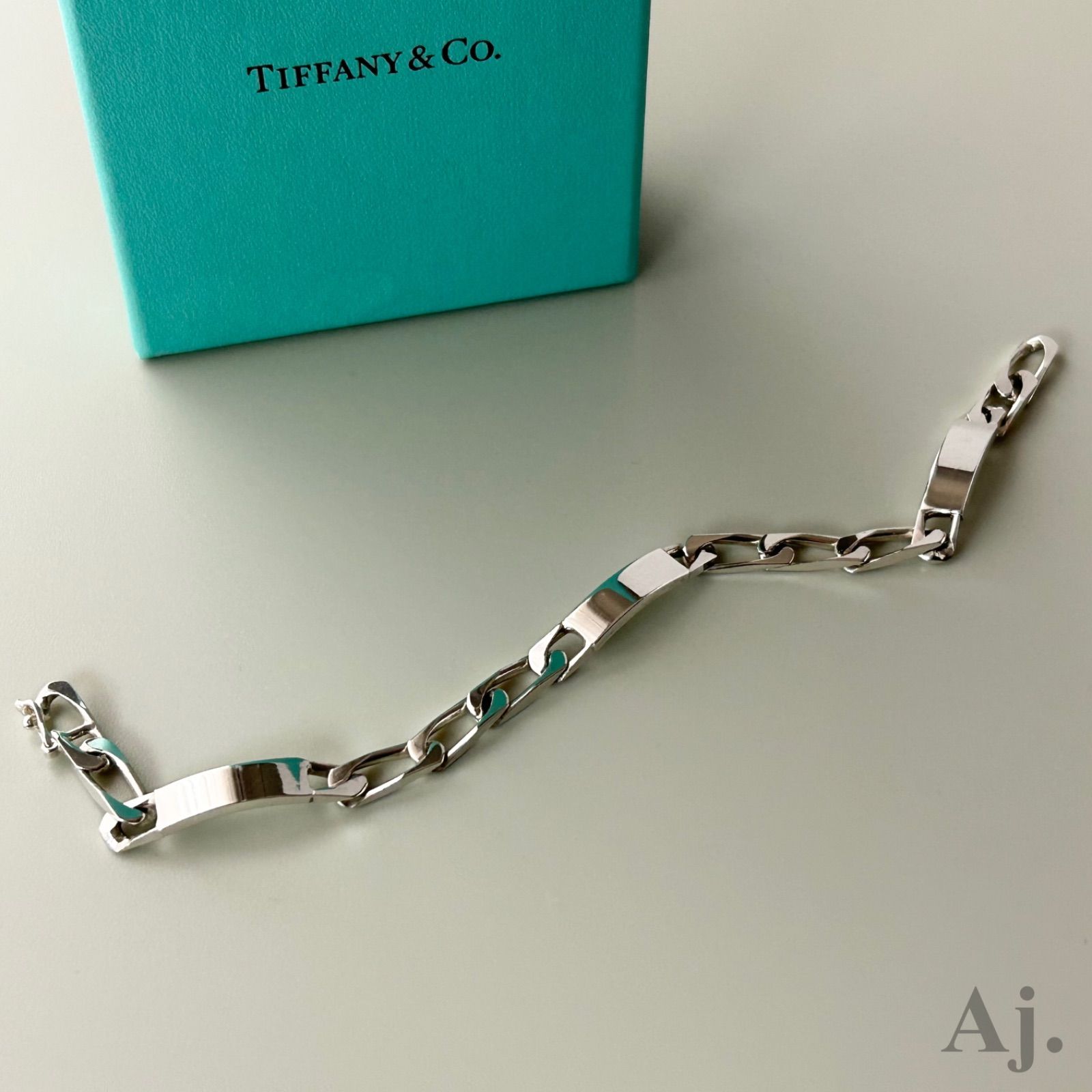 希少】TIFFANY ティファニー ヴィンテージ IDプレートブレスレット