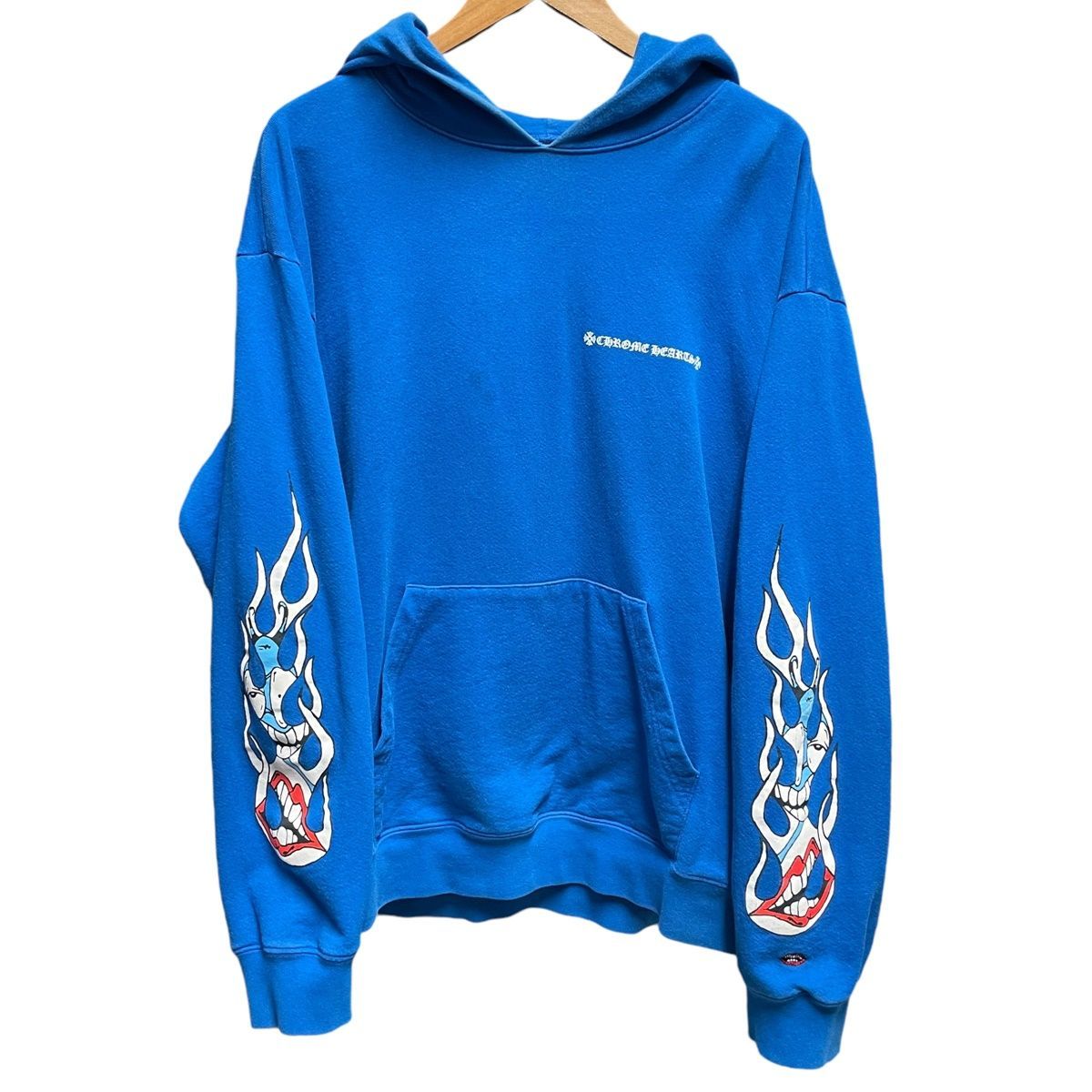 【中古】 CHROME HEARTS クロムハーツ MATTY BOY PPO SPACE PLVR HOODIE XLサイズ ブルー パーカー フーディ メンズ 24008897DS