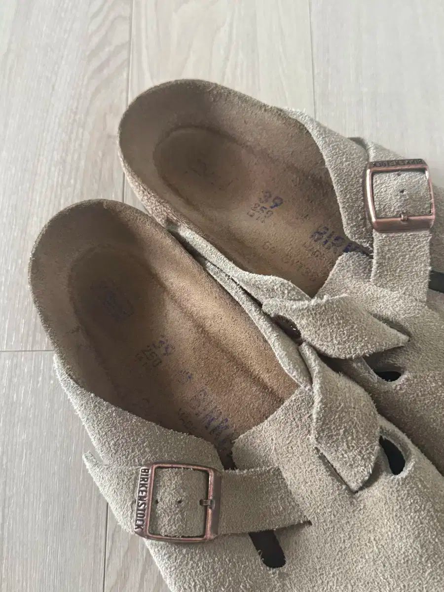BIRKENSTOCK ビルケンシュトック ボストン ソフト フットベッド トープ 250 39 ほぼ KIN-KAAI_COM