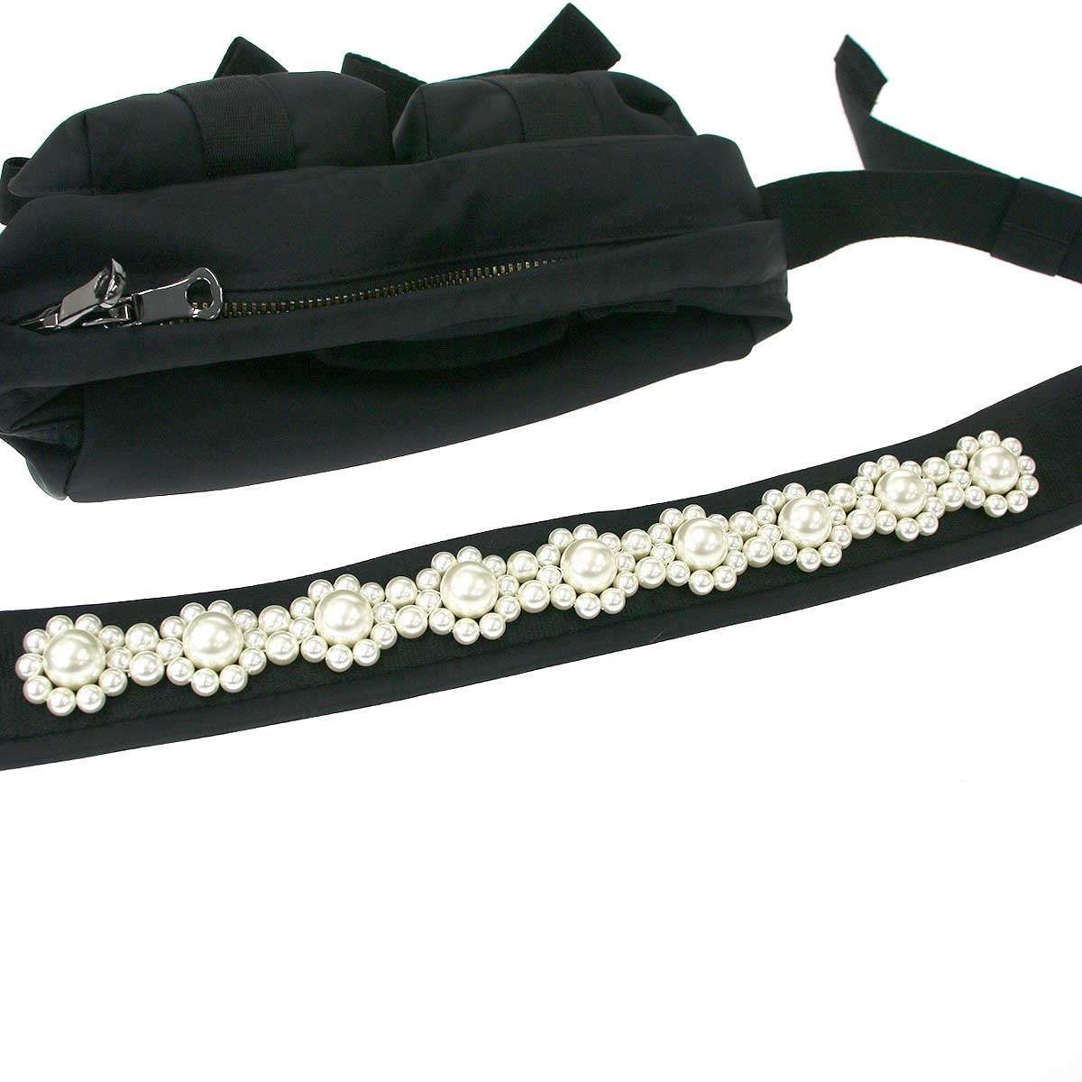 Simone Rocha シモーネ ロシャ Beaded Classic Bow Crossbody Bag クロスボディバッグ ブラック - DECORATOM_COM_BR