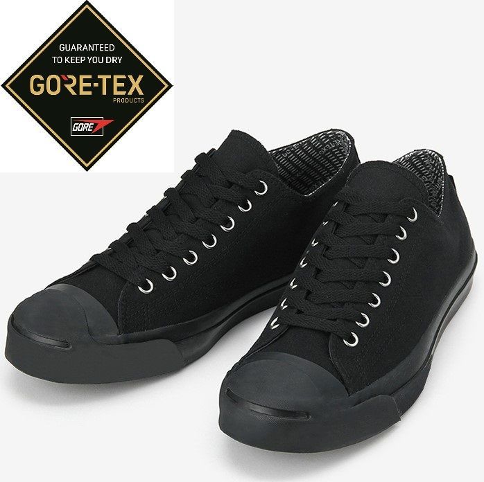 CONVERSE ジャックパーセル GORE-TEX RH ブラックモノクローム - メルカリ