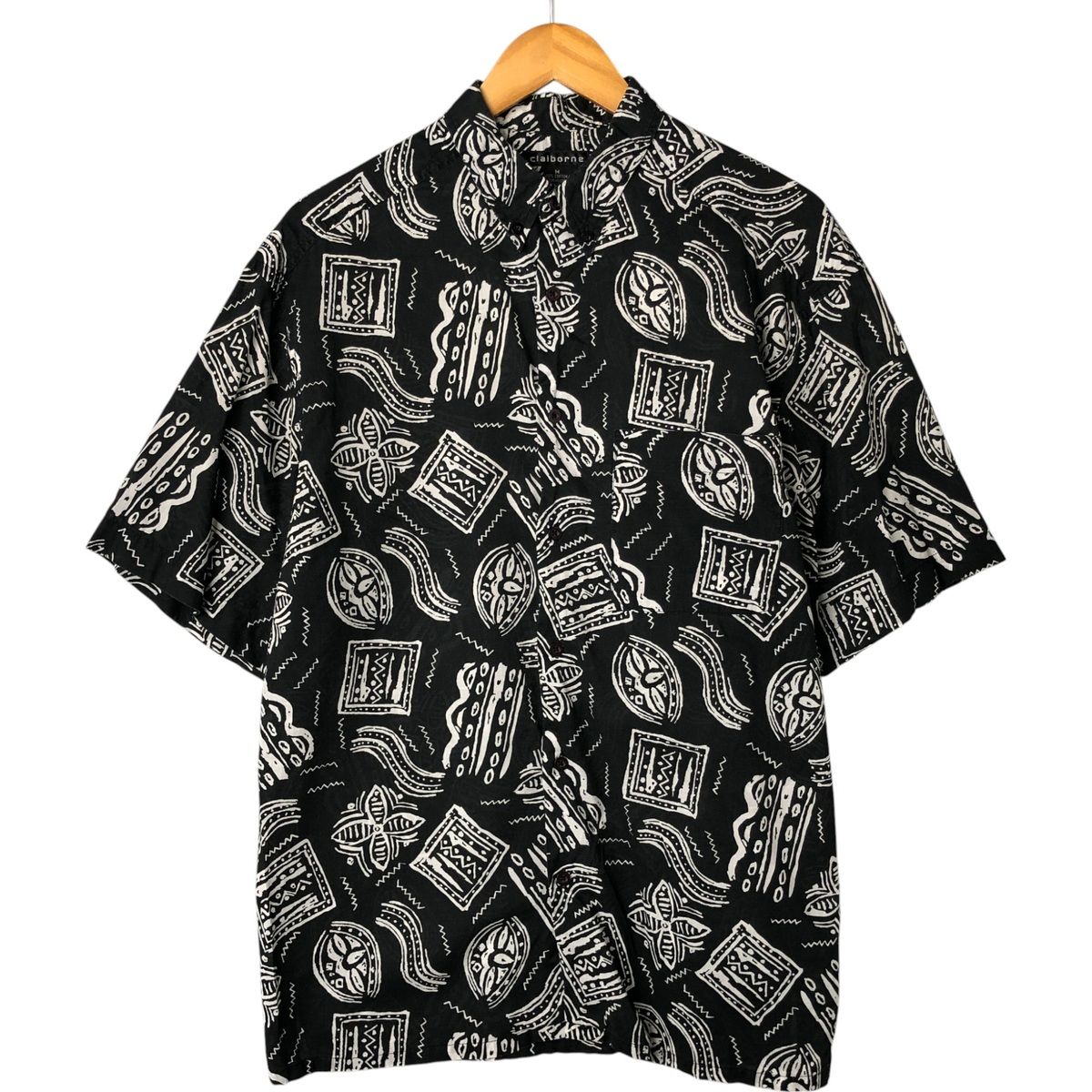 古着 リズクレイボーン Liz Claiborne CLAIBORNE 総柄 半袖