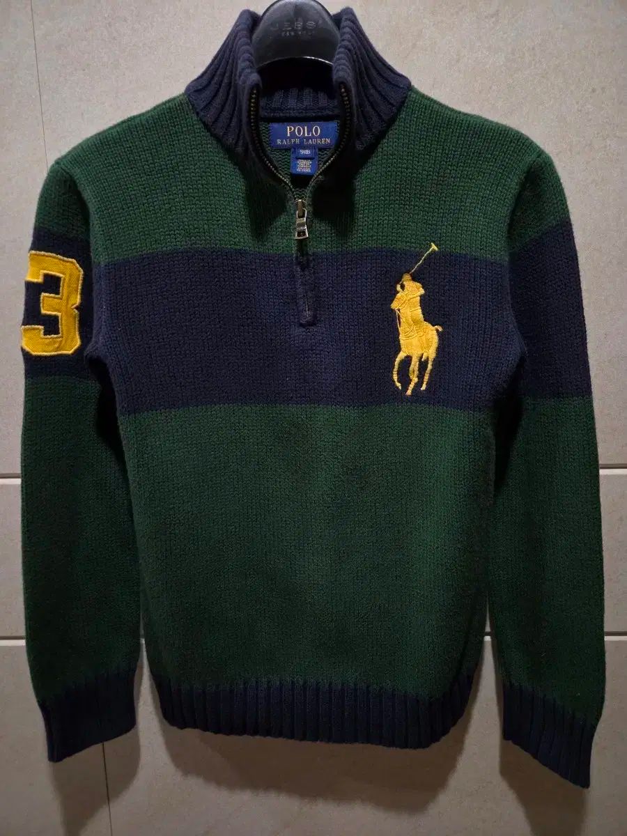 状態良好 ポロ ラルフローレンキッズ ニットハーフジップアップ S 135