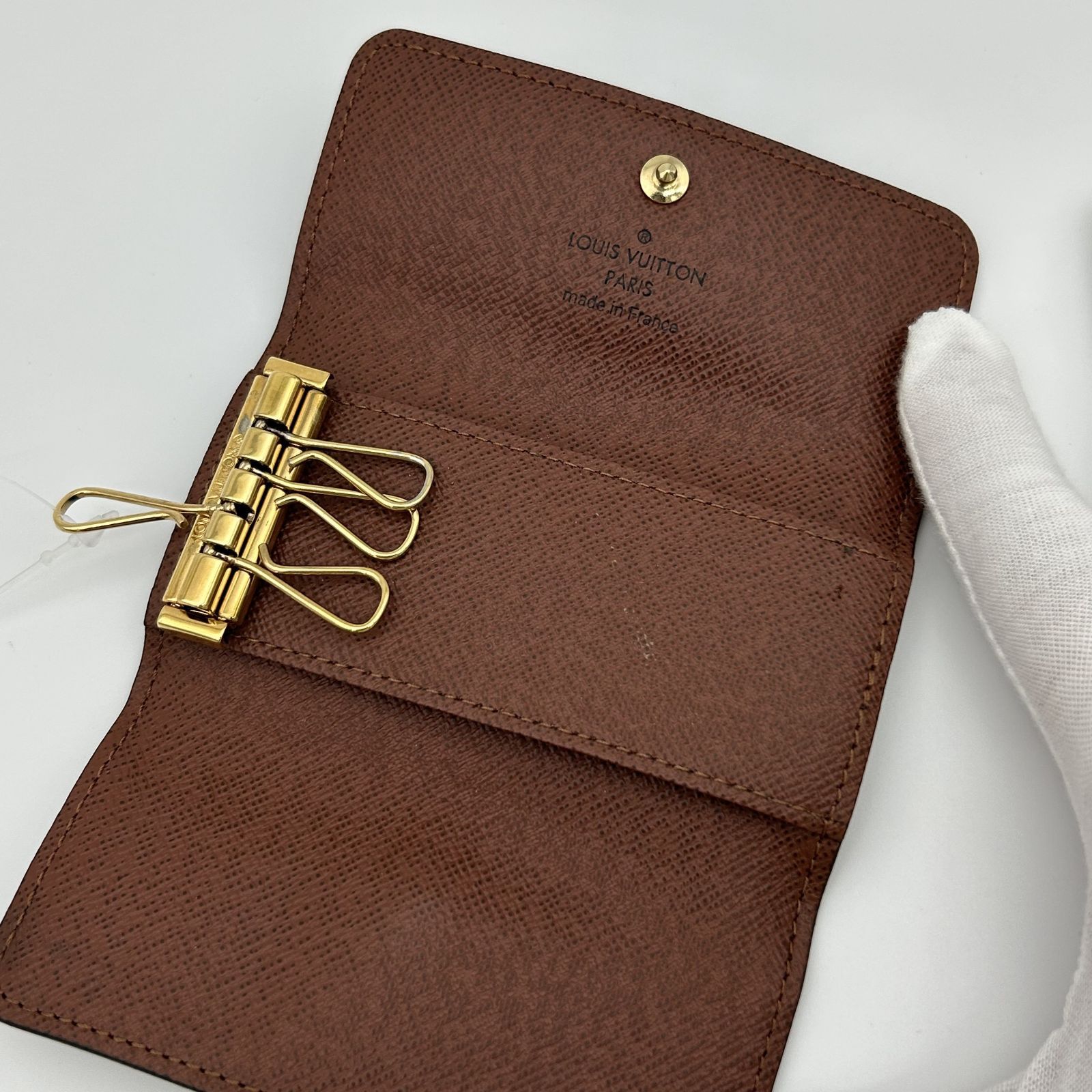 良品　Louis Vuitton キーケース ブラウン 中古・古着通販】LOUIS VUITTON (ルイ ヴィトン) キーケース ブラウン