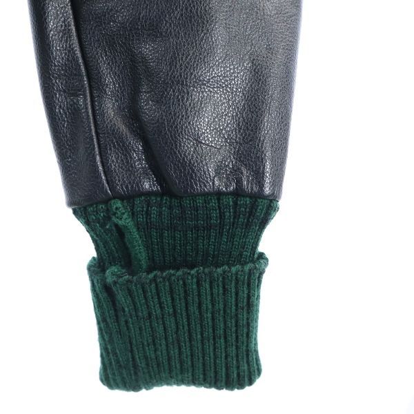 スクーカム USA製 ファラオジャケット スタジャン 38 緑×黒 SKOOKUM 袖