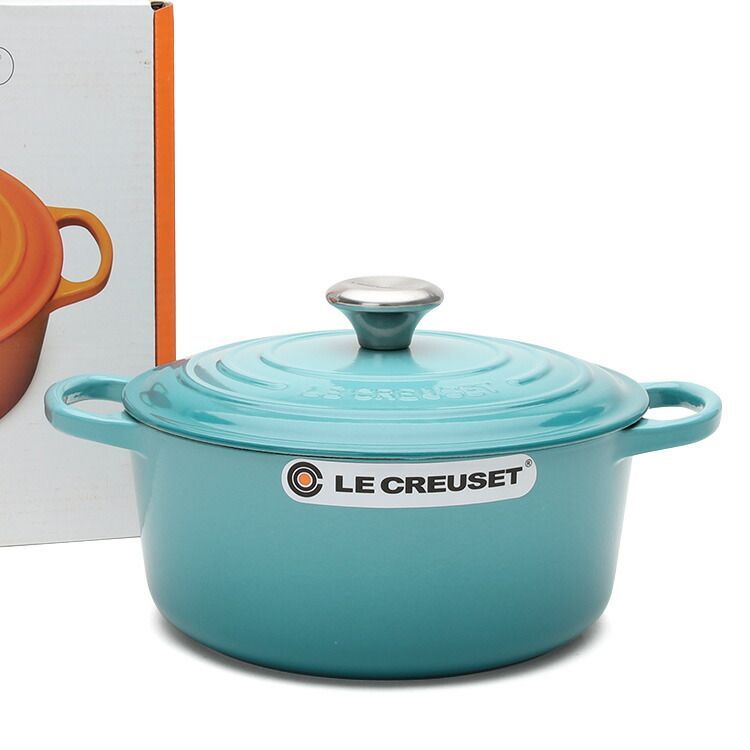 LE CREUSET ル・クルーゼ鍋 24㎝ ブルー - キッチン/食器