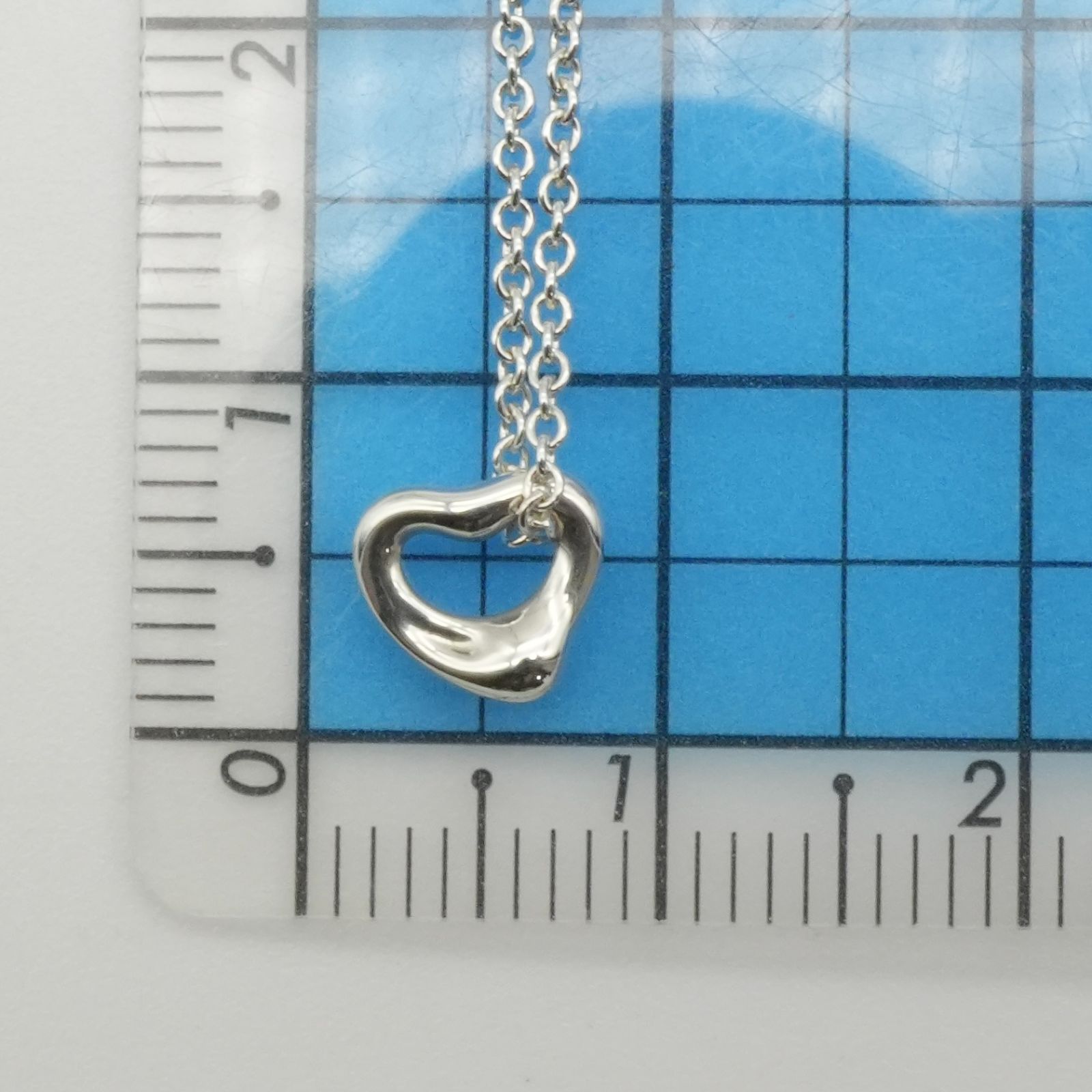 希少極小7mm XS ティファニー ミニ オープンハート ネックレス25