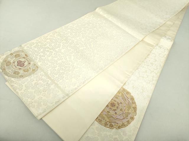 平和屋着物○山口美術織物 皇室 伊勢神宮御用 西陣織 太鼓柄袋帯 唐織  