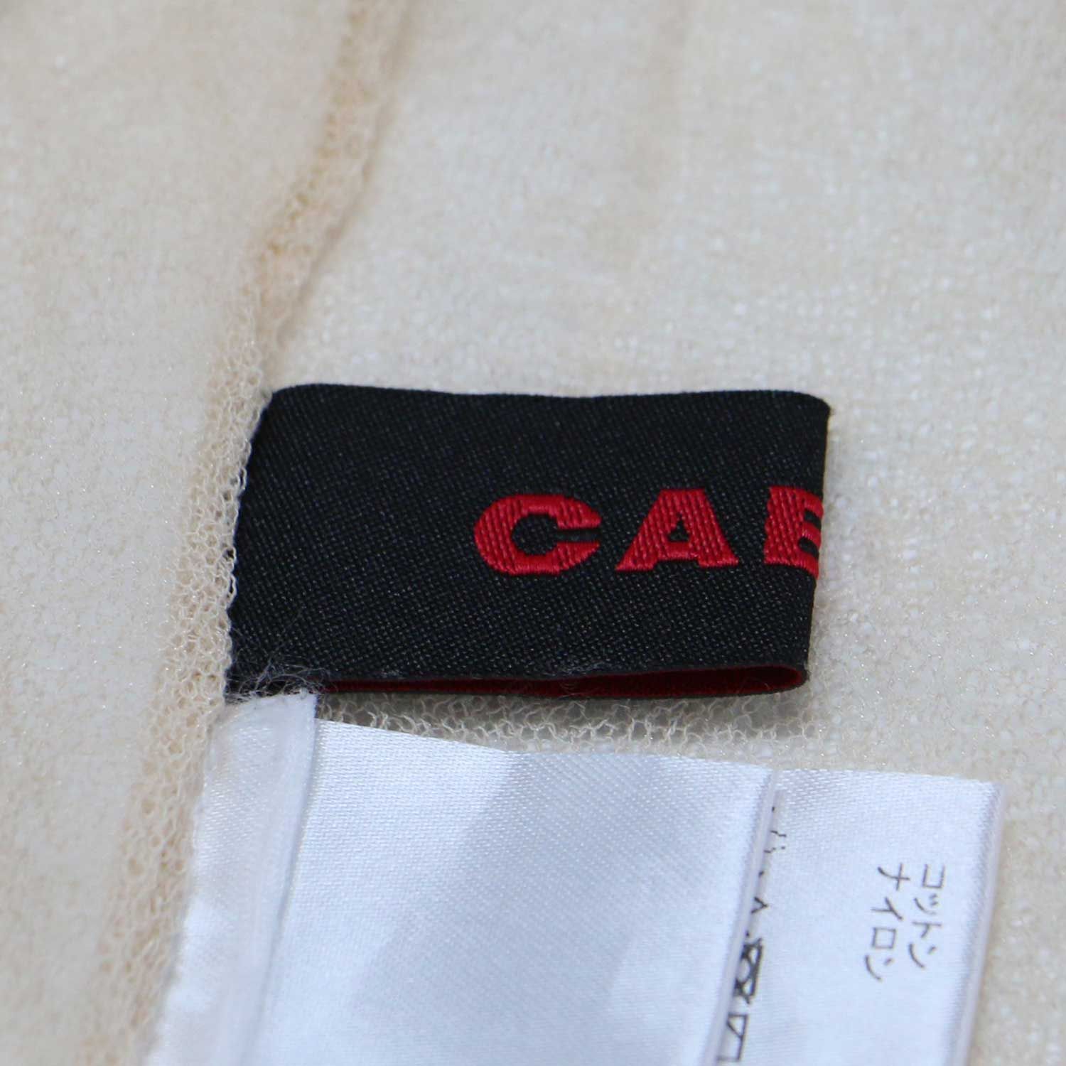 CABaN キャバン ベージュ サイズ:FREE / コットン ナイロン シアー ノースリーブ プルオーバー / モックネック ニット素材 コットン ナイロン / トップス 【レディース】【中古】【K4449】 CABaN キャバン ベージュ サイズ:FREE / コットン ナイロン シアー