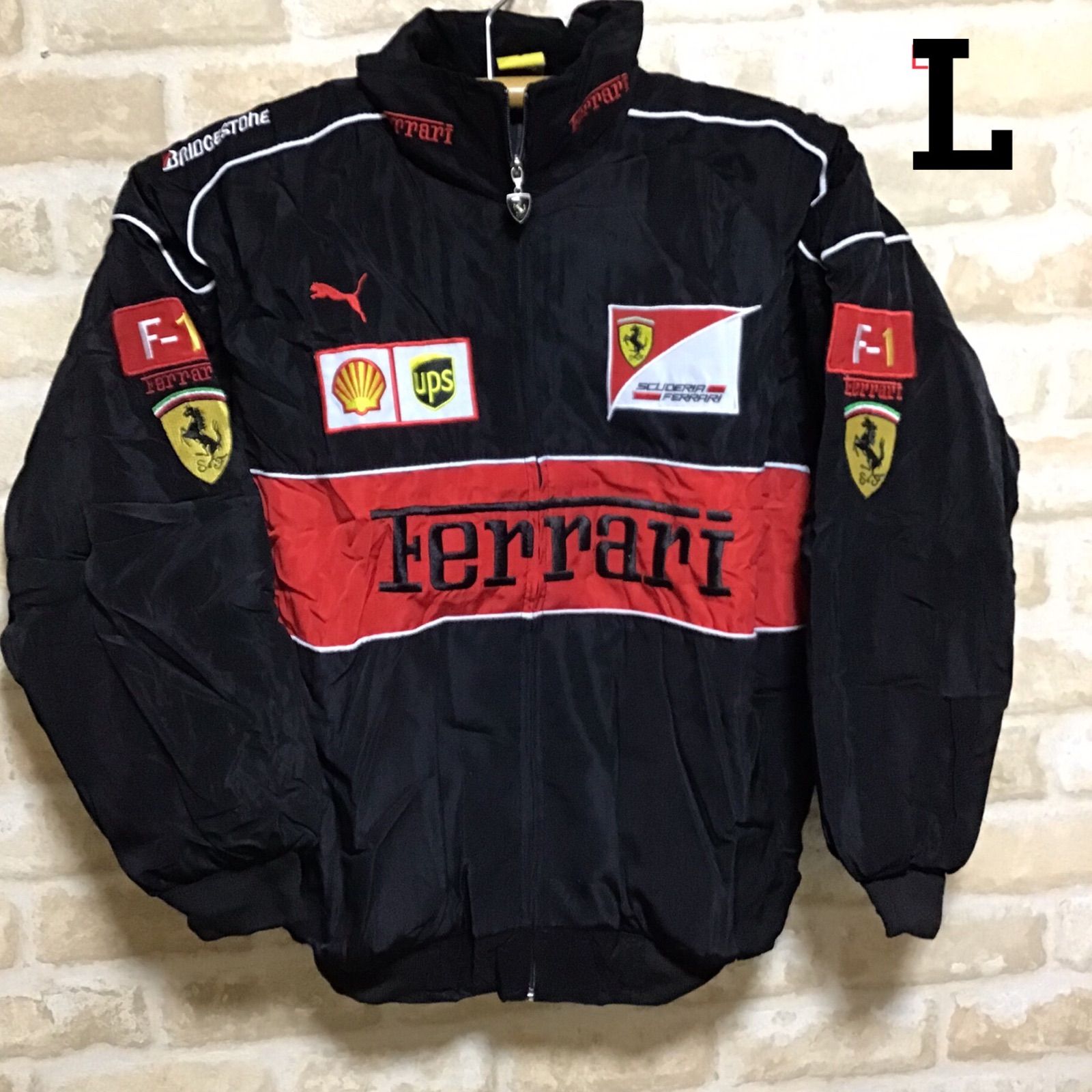 Marlboro フェラーリ 中綿 刺繍入 レーシングジャケットFerrari-