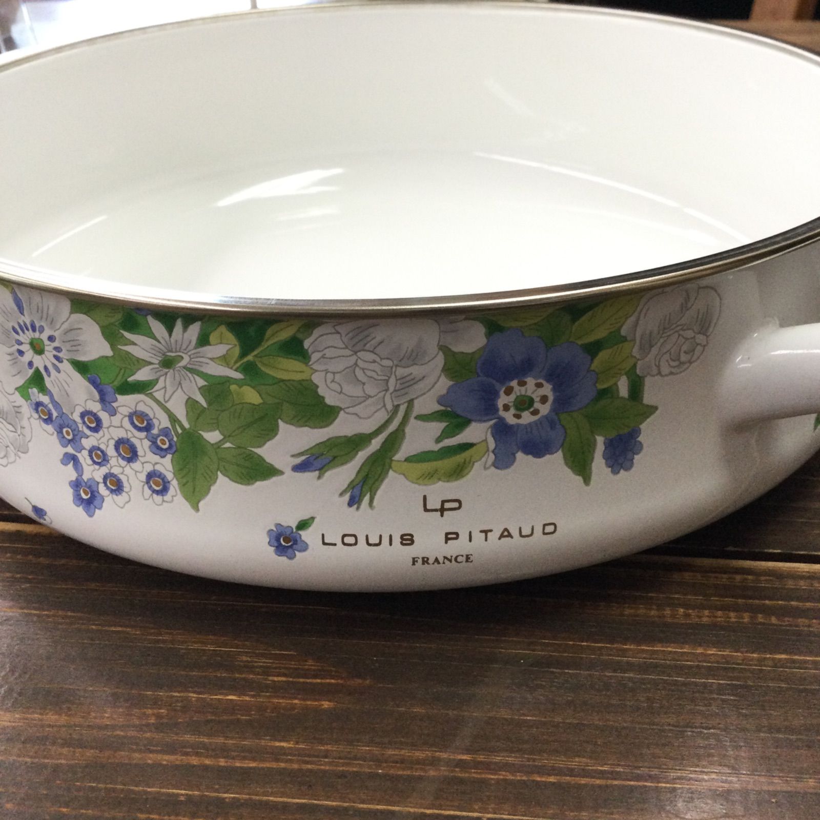 新品未使用/LOUIS PITAUD ルイピトー 花柄ホーロー両手鍋 - メルカリ
