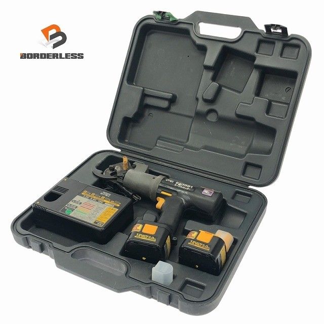 品 National ナショナル 12V 充電ケーブルカッター EZ3591 本体 バッテリー2個 3.0Ah 充電器 ケース 11682116829