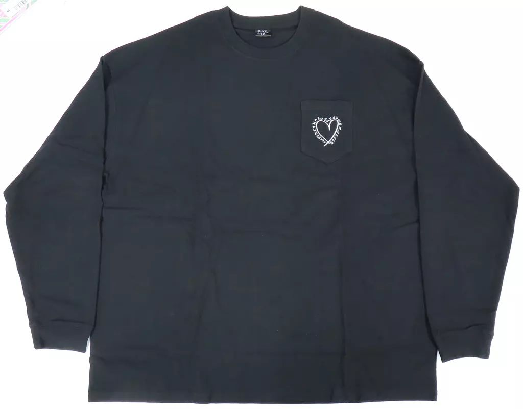 中古】Tシャツ ナヨン プロデュースグッズ ロングTシャツ ブラック L