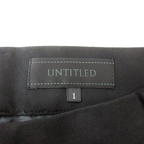 アンタイトル UNTITLED ストレートパンツ スラックス ウール 1 S