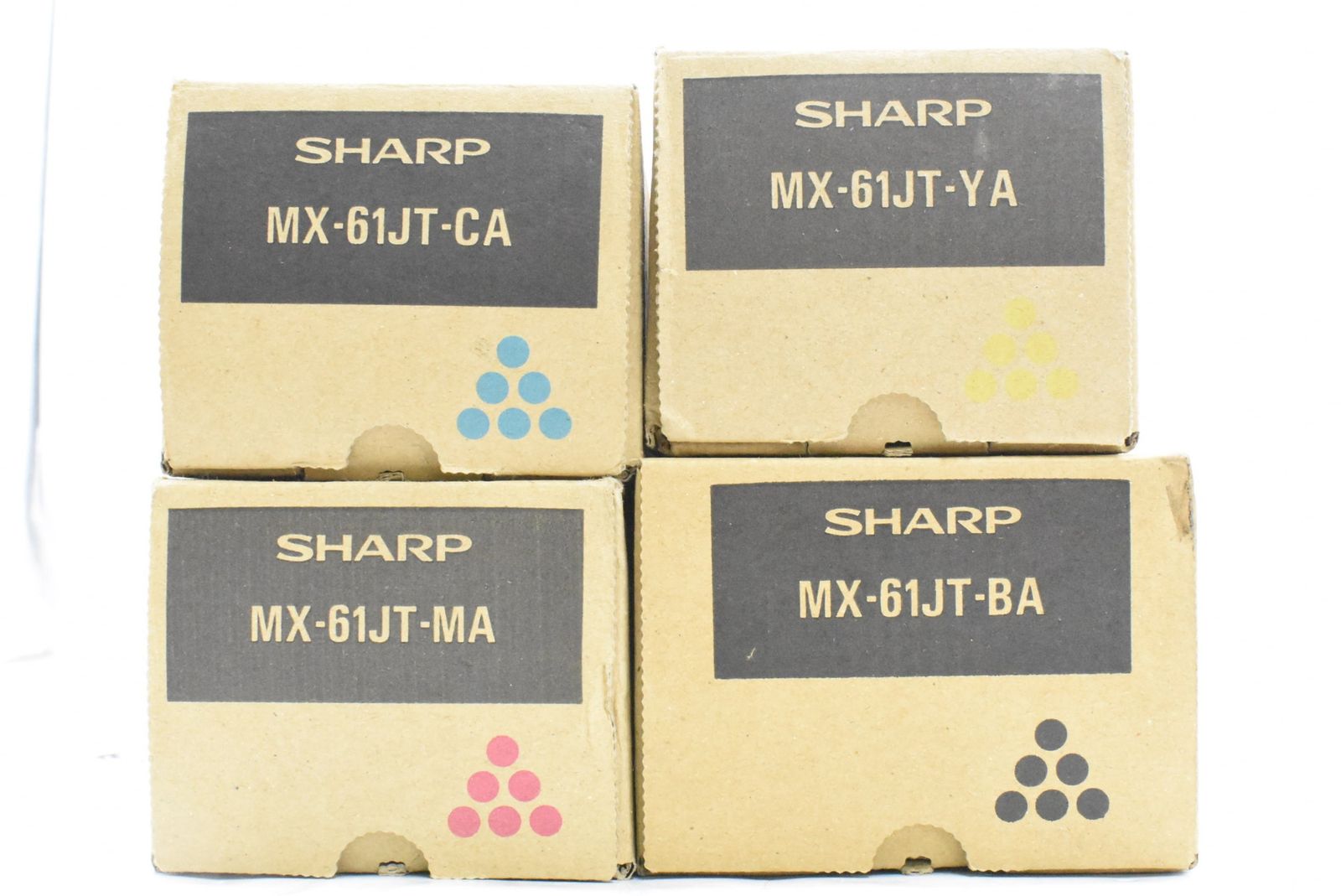 ♥ シャープ 純正 トナー MX-61JT-BA|CA|MA|YA 4色 シアン マゼンタ イエロー ブラック ITNL9KZC79US-D-N24-byebye