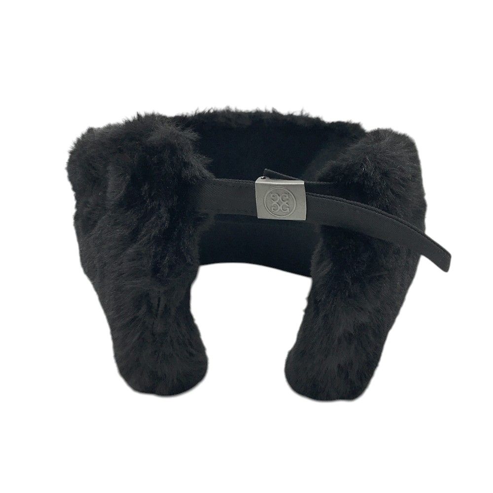 G/FORE ジーフォア 耳当て付 ボア サンバイザー ブラック系 1098