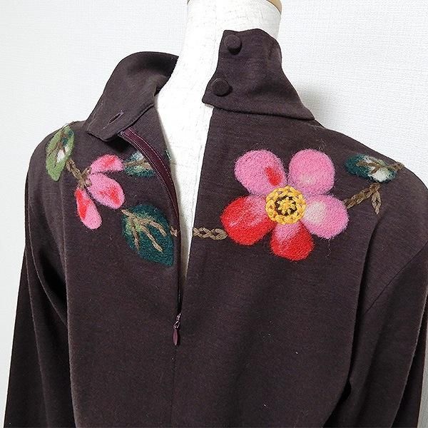 wnc トクコ TOKUKO1erVOL セットアップ 長袖 花モチーフ 刺繍