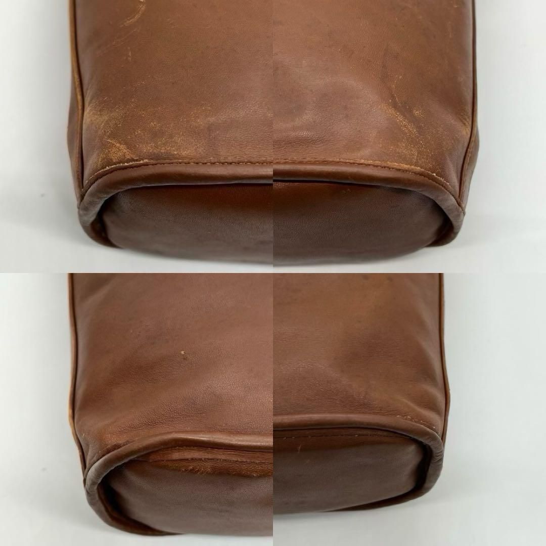 【良品】OLDCOACH ポシェット サコッシュ ショルダーバッグ バケツ型 良品】OLDCOACH ポシェット サコッシュ ショルダーバッグ バケツ