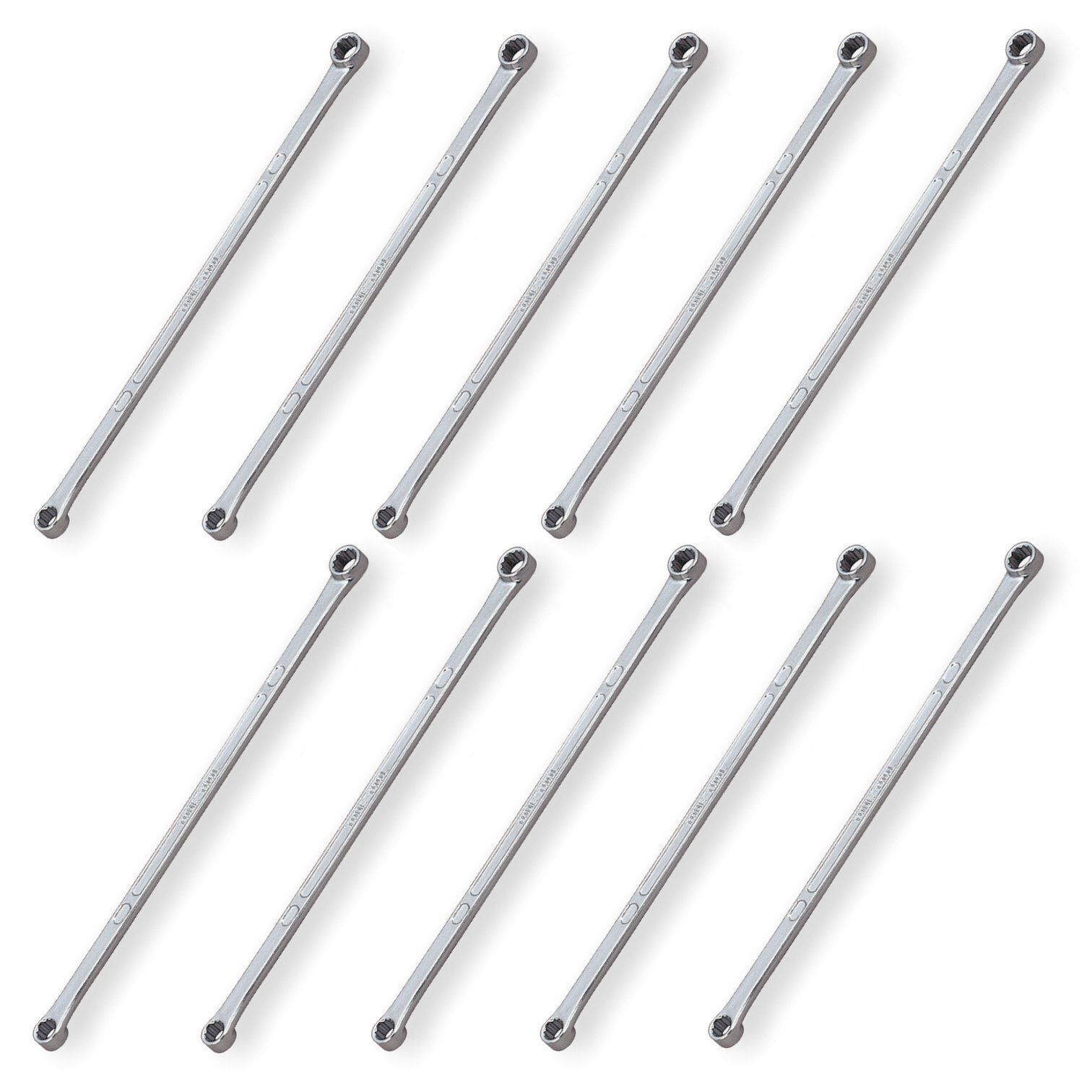 M05-0810-10S:二面幅:8×10mm トネ(TONE) 超ロングめがねレンチ(ストレート) M05-0810-10S 二面幅8×10mm 10個入