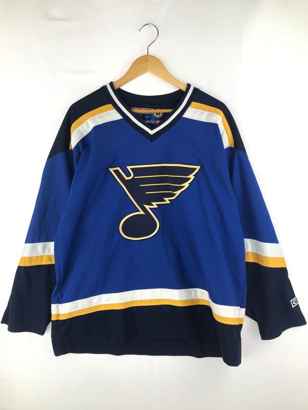 メンズ 90’s CCM ST LOUIS BLUE NHL AUTHENTIC SEWN HOCKEY JERSEY セントルイスブルース ホッケージャージ カナダ製 146-250226-hi-19-TAG