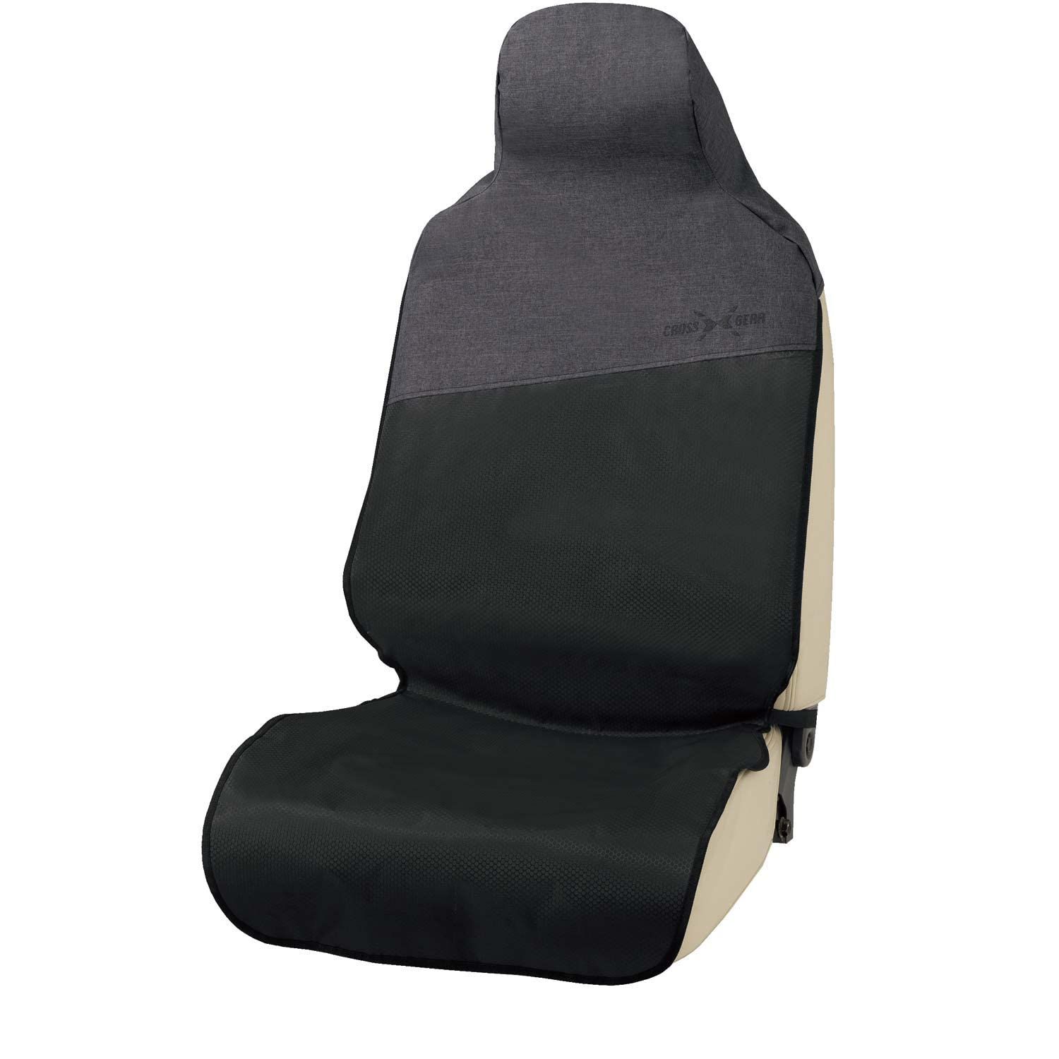【人気商品】防水・丸洗い クロスギア 前席1枚 シートカバー 乗用車用 グレー ポリエステル 4087-10GY ボンフォーム(BONFORM)