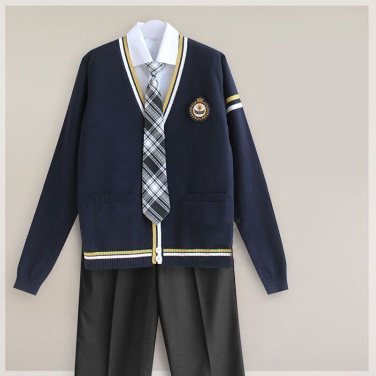 全20タイプ 男の子 スーツ 高校生制服 男子高生 制服5点セット スクールスーツ 学生服 カーディガ シャツ ネクタイ ズボン ワッペン 男の子スーツ セーター 長袖 春秋 DK制服 発表会 コスプ nin 0816