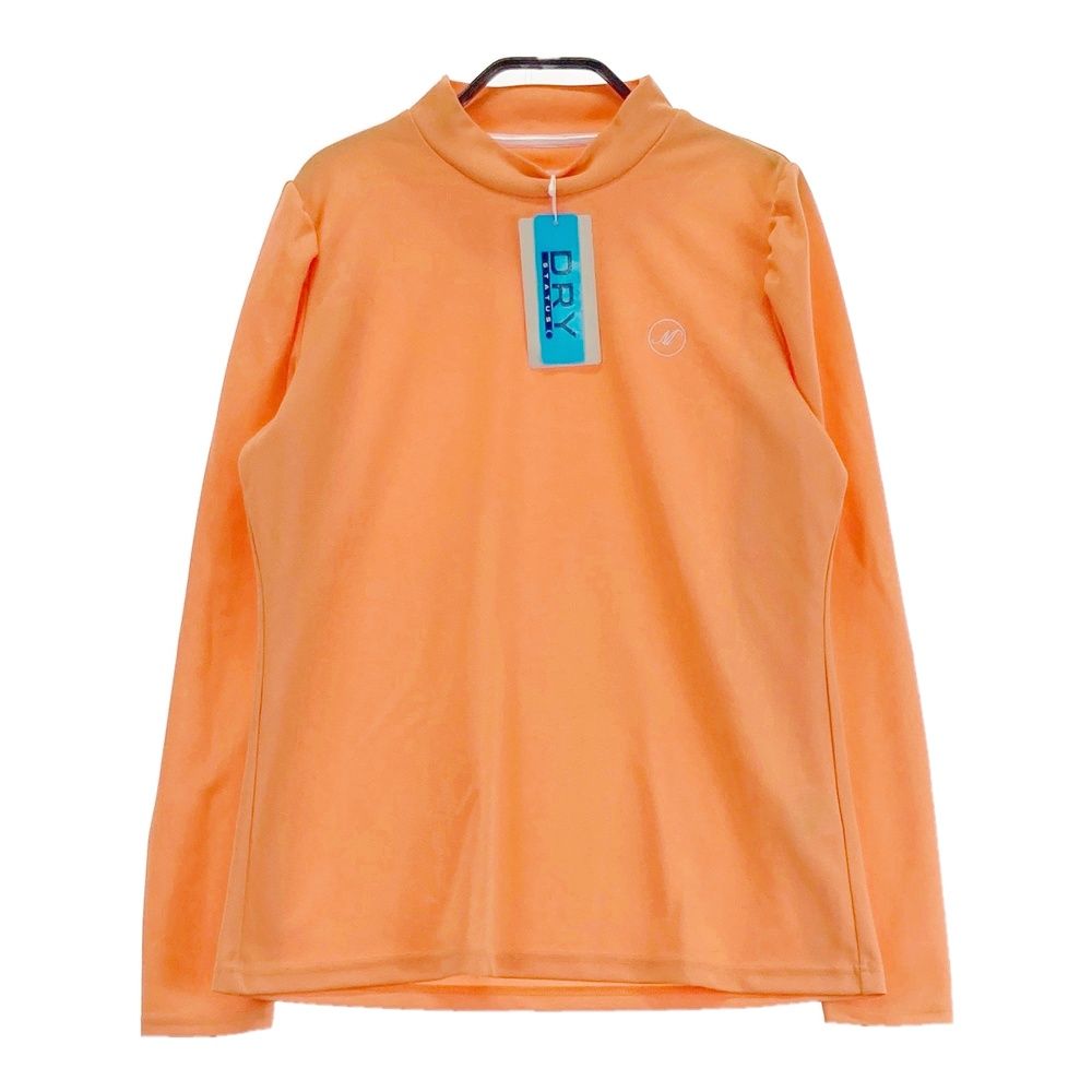モックネック長袖シャツ レディース ゴルフ ファッション オレンジ 0