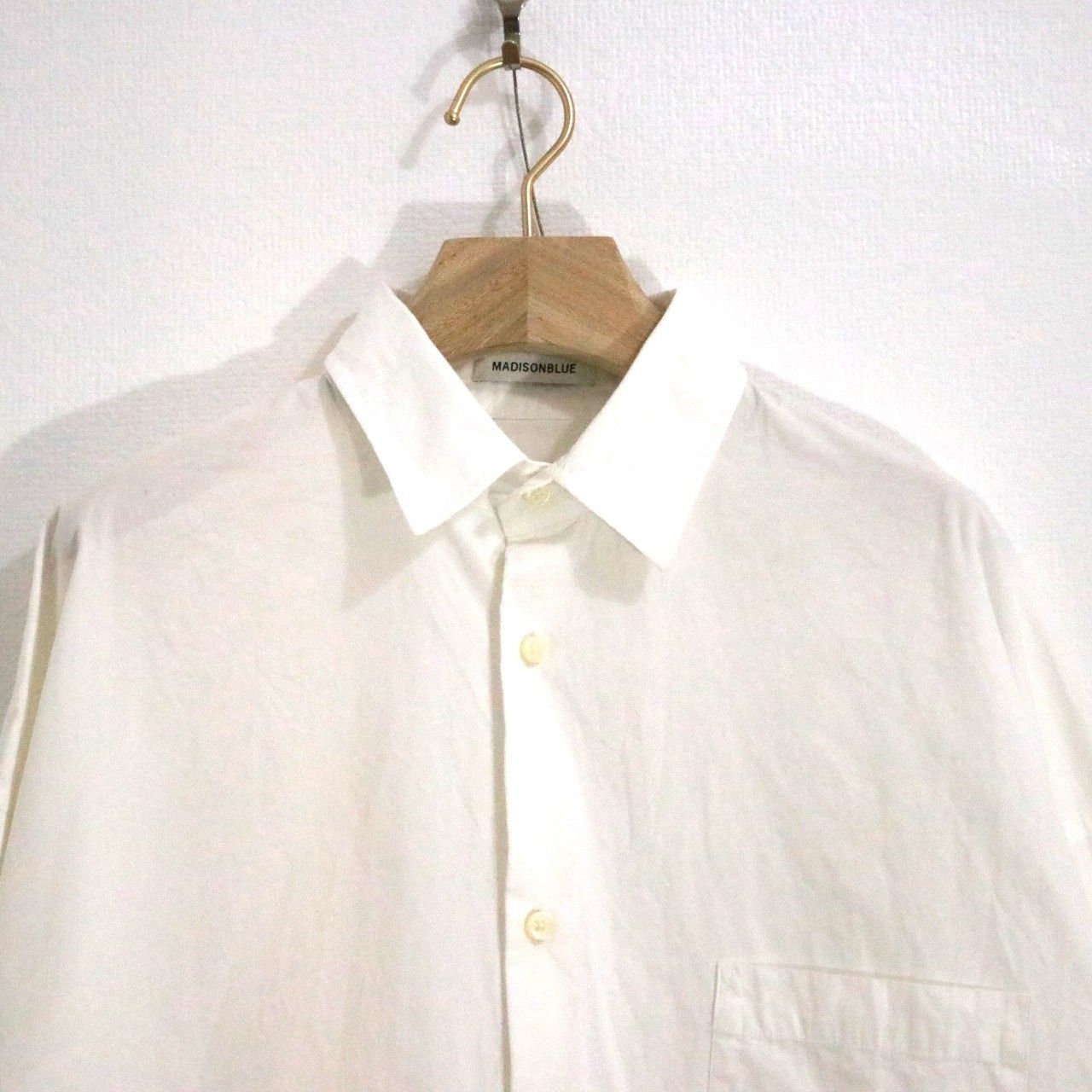 【m】MADISON BLUE マディソンブルー 白シャツ MADISONBLUE - マディソンブルー J.BRADLEY シャツ 白シャツ 01