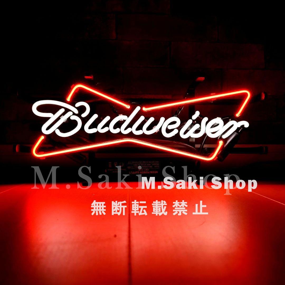 今だけ大特価 Budweiser NEON SIGN バドワイザー ネオンサイン ノベルティ ネオン管 看板 おしゃれ 照明 ネオン看板 BAR 広告用 看板 - メルカリ