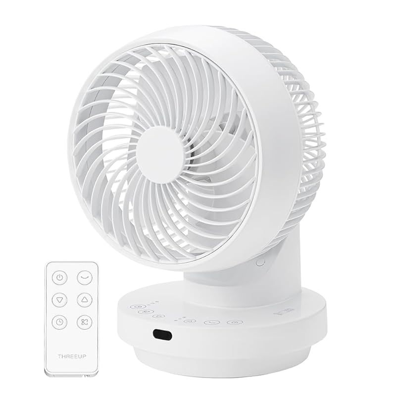 スリーアップ 16畳 分解して洗える 多機能 上下左右 自動首振り 360° メモリー 減灯機能 リモコン付 3Dスイング ターボ サーキュレーター ホワイト CF-AZ0692WH
