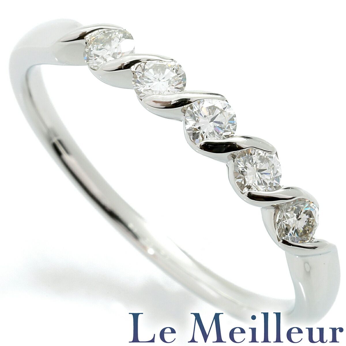 リング 指輪 ダイヤモンド 0.32ct Pt900 13号 中古 プレラブド 返品OK  