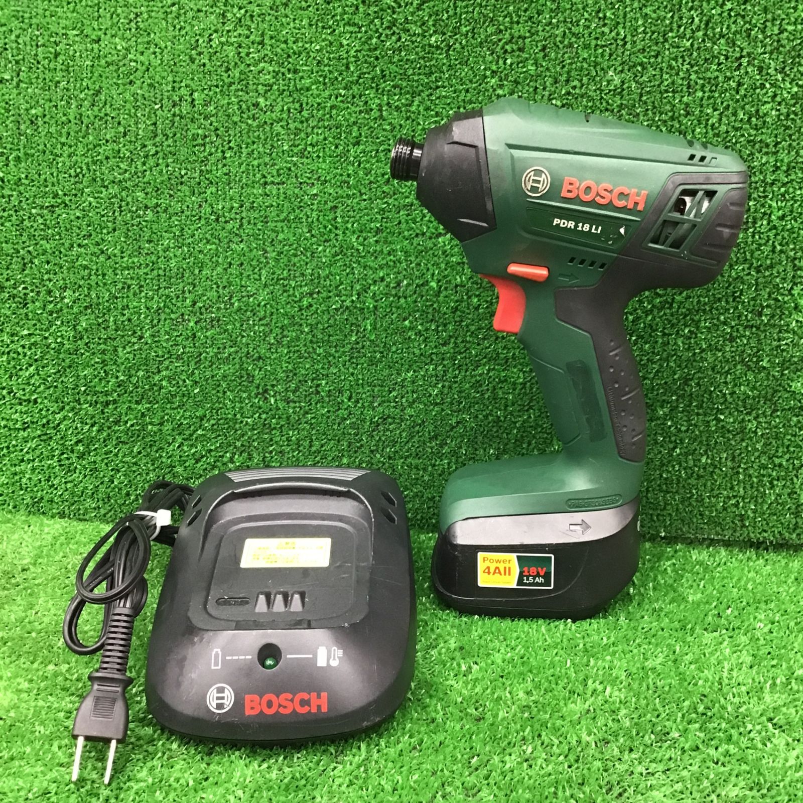 【中古】 ボッシュ BOSCH 18Vコードレスインパクトドライバー PDR18LI 本体+バッテリ+充電器 【桶川店】