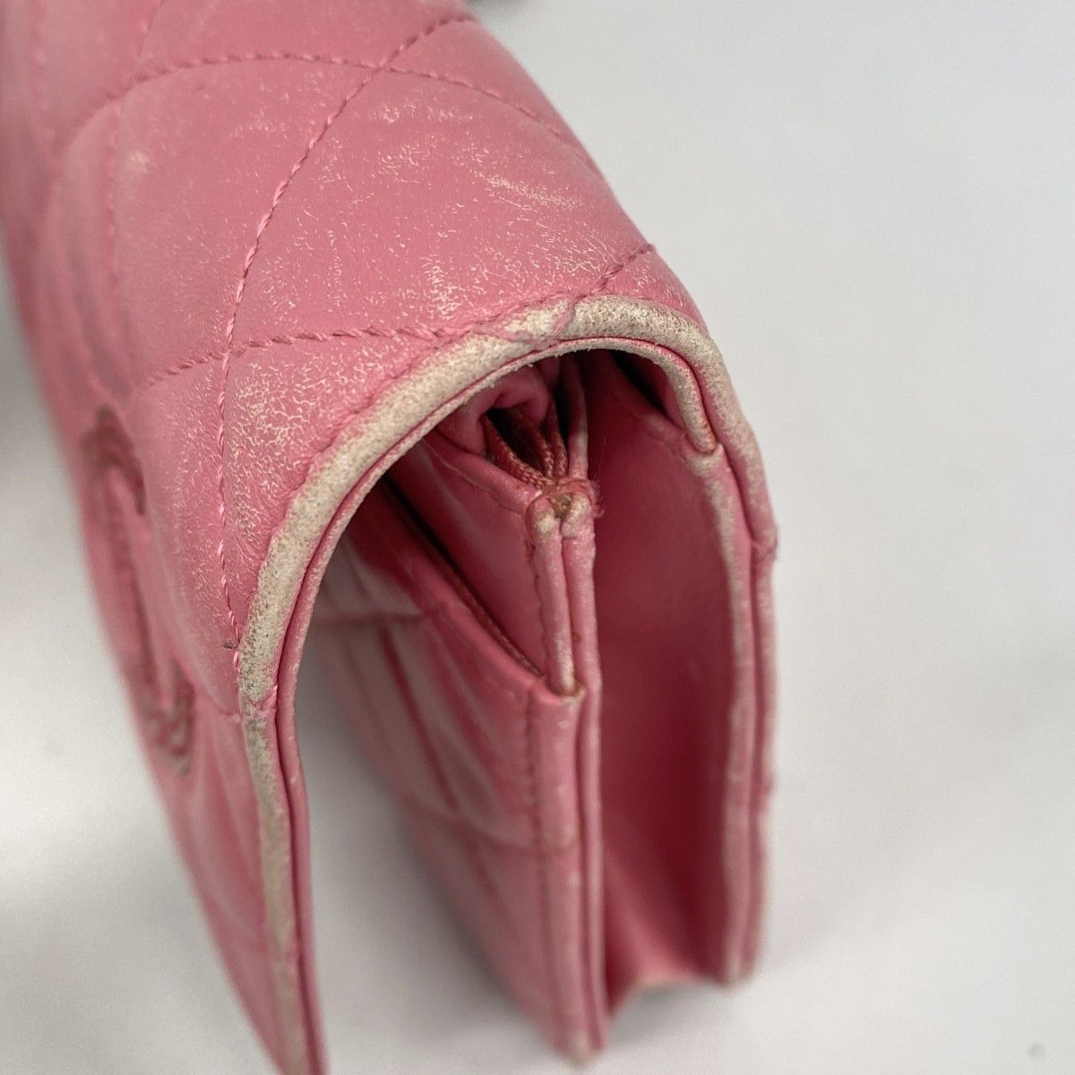 5ge5936-h】シャネル ショルダーウォレット マトラッセ ラムスキン  