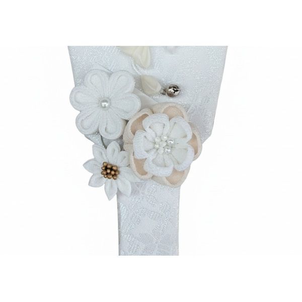 つまみ細工羽子板 舞桜モカピンク