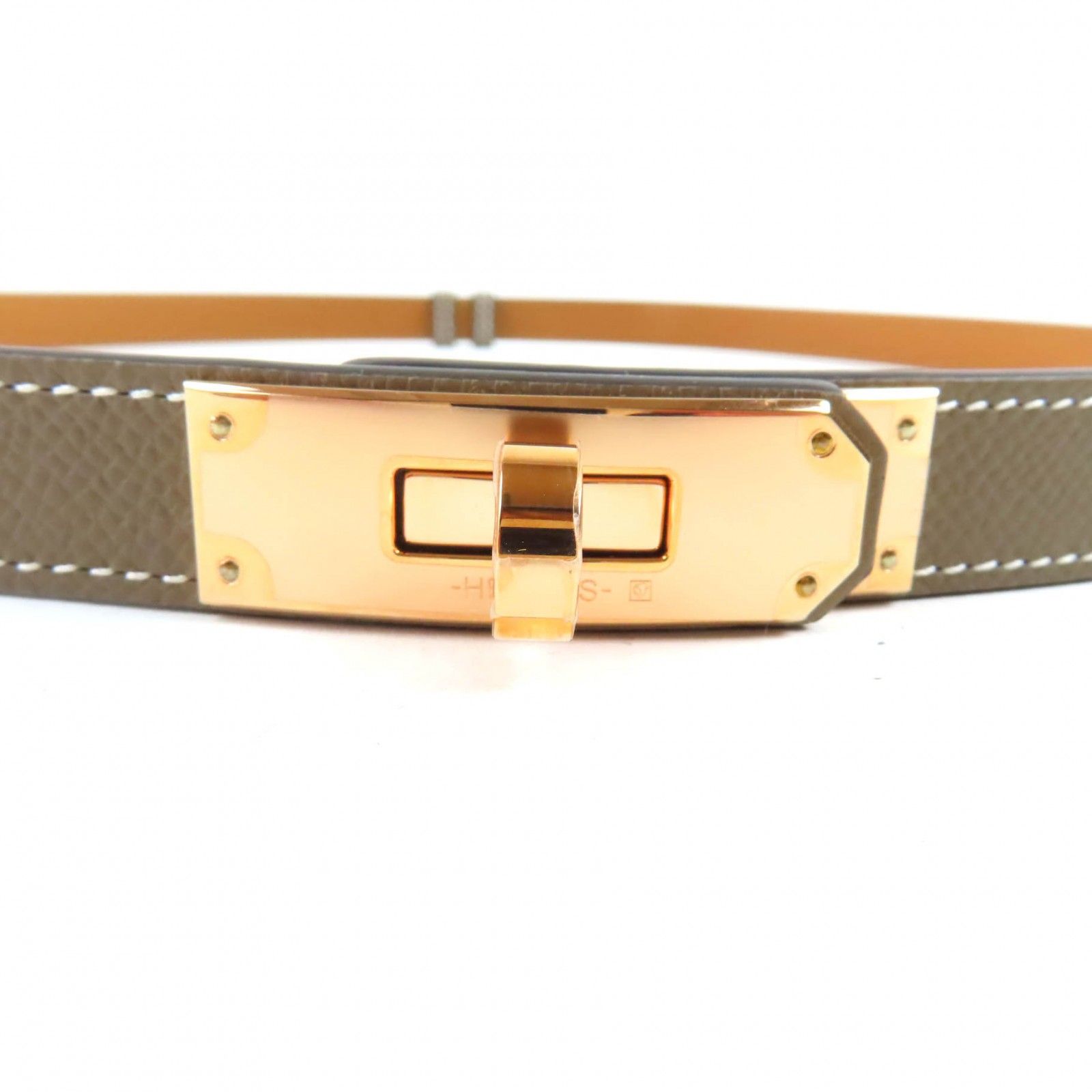 未使用品☆HERMES エルメス ケリー 18 エトゥープ ヴォー