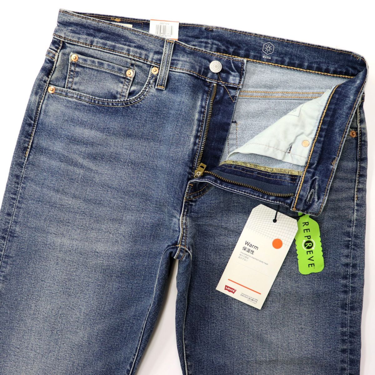 ☆リーバイス Levis 502 新品 WARM 微起毛 保温 防寒 ストレッチ