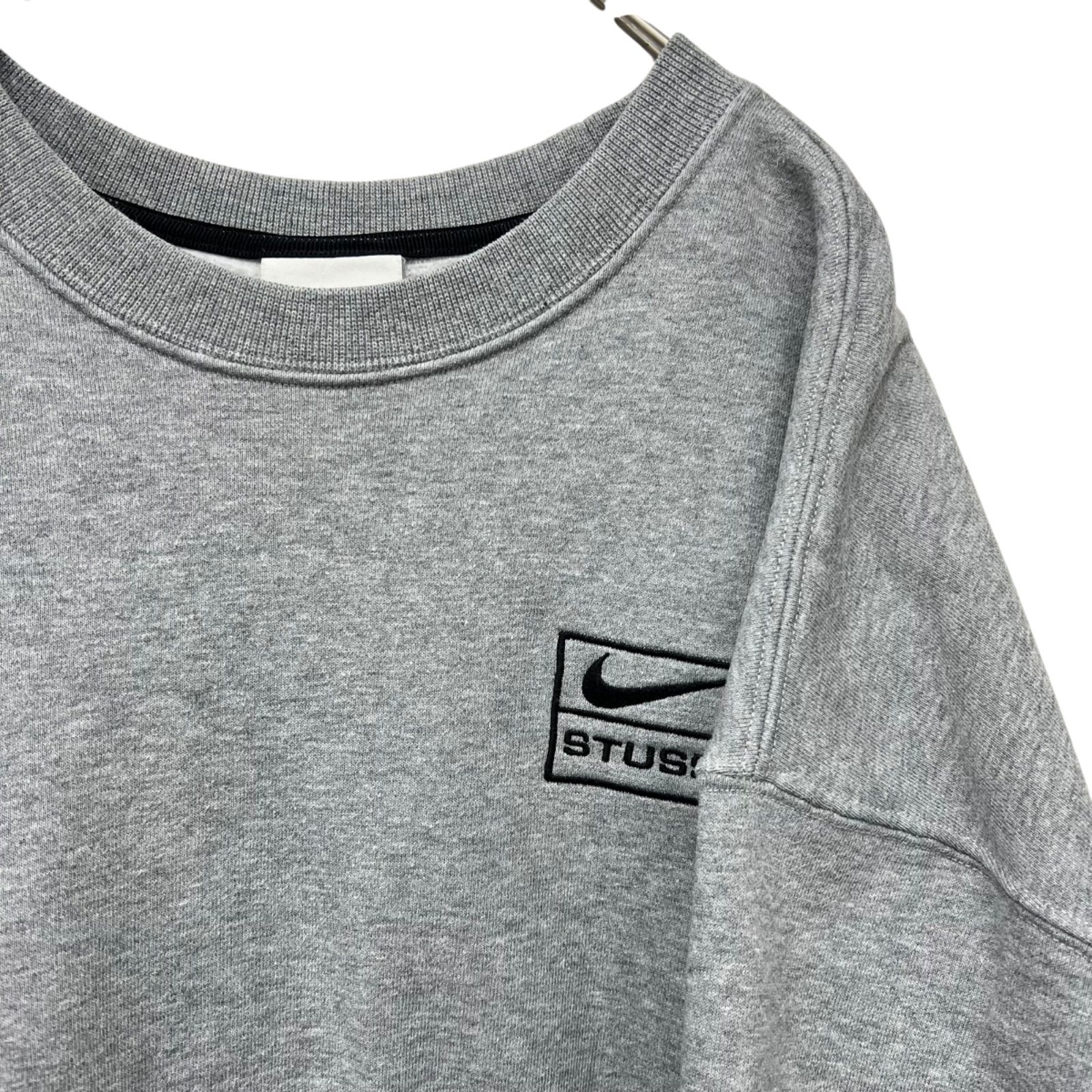 Nike Stussy 20ss NRG BR Crew Fleece 使用感有 CT4311-063 グレー L  