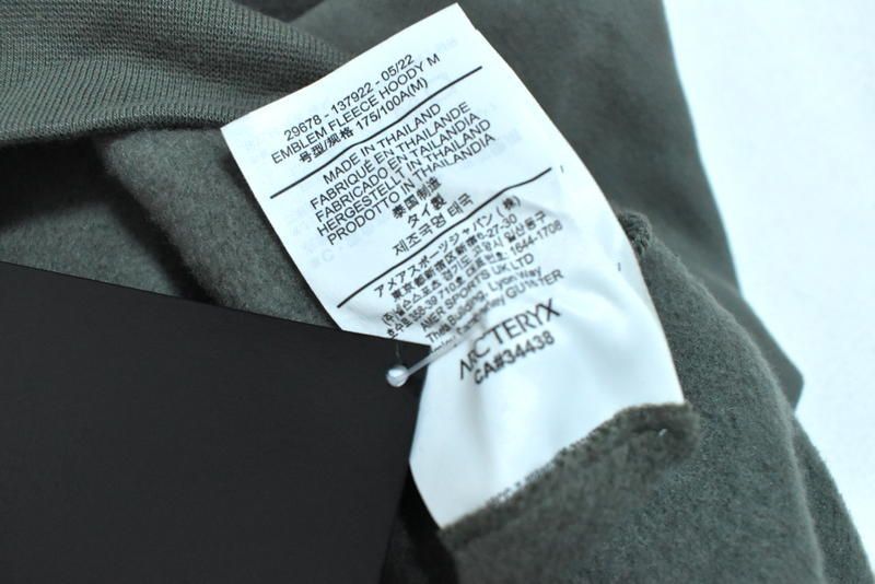 新品 ARC'TERYX Emblem Hoody Men's Forage M アークテリクス