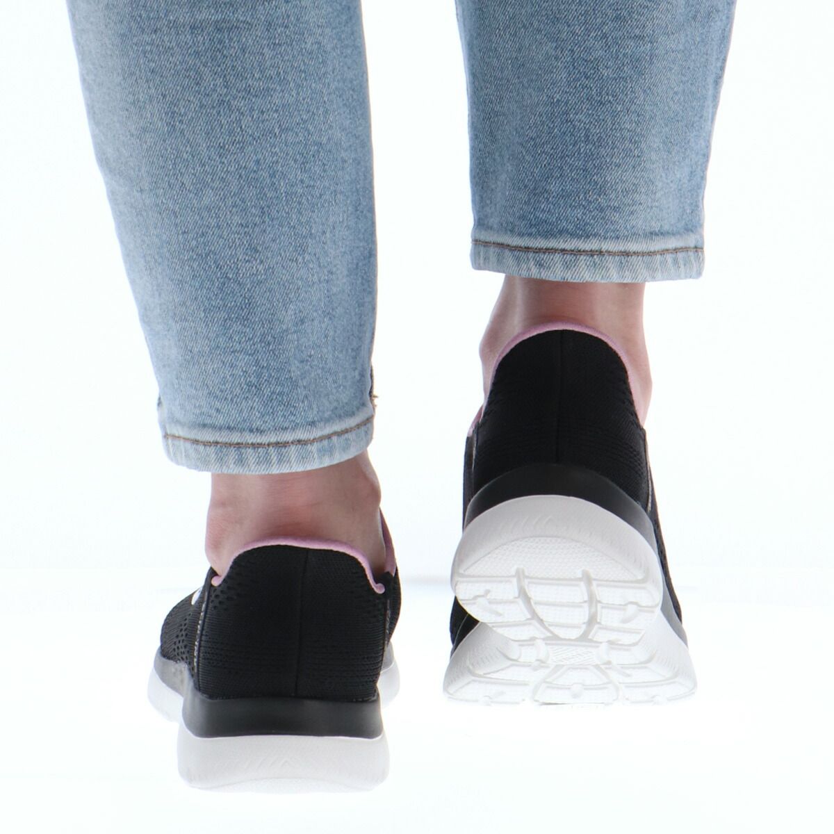 スケッチャーズ シューズ ブランド レディース サミッツ ドリームチェイサー 立ったまま履ける ハンズフリー 黒 ダイエット ウォーキング スニーカー スポーツシューズ 通勤 旅行 スリップインズ SKECHERS 150284 かわいい 大きいサイズ 有 CHAMPIONSKSA_COM