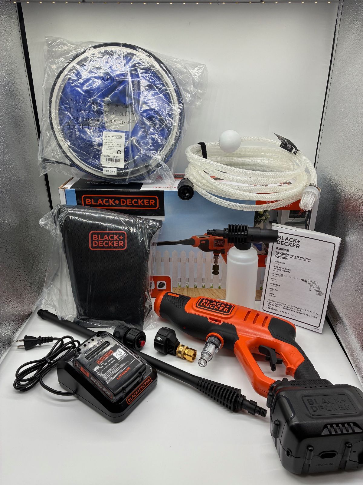 新品 BLACK+DECKER 18V 高圧ハンディウォッシャー コードレス 【公式通販】