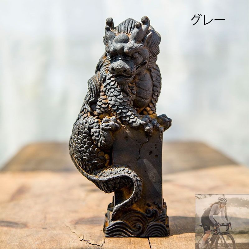 ドラゴン彫刻オブジェ 水獣 龍 ドラゴン 彫刻 置物 オブジェ 高級感 運