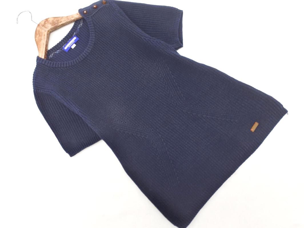 【美品】バーバリーブルーレーベル　BURBERRY　サマーニット　38 BURBERRY BLUE LABEL 美品/バーバリー サマーニット 表記 38号 9