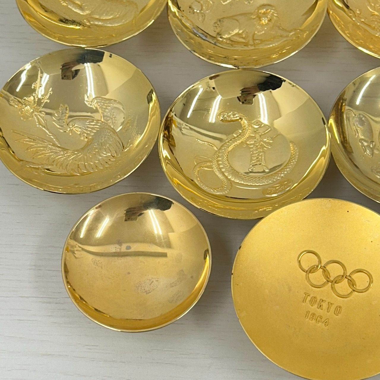 遺品整理 生前整理 杯 24KGP 金メッキ 金杯 メッキ杯 おまとめ 21点