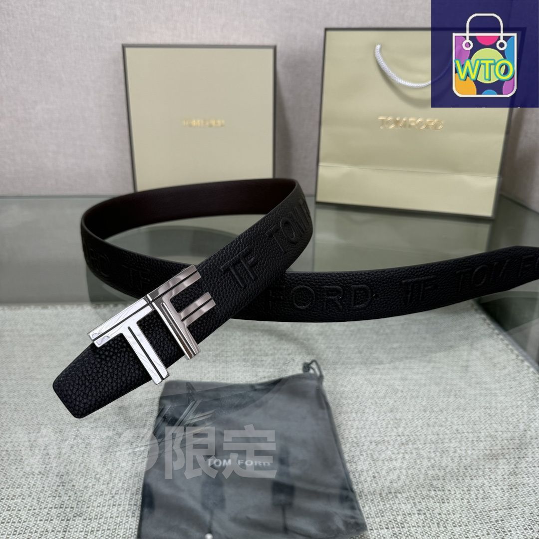 今日特価】Tom Ford ダブルフェイス レザーベルト - メルカリ