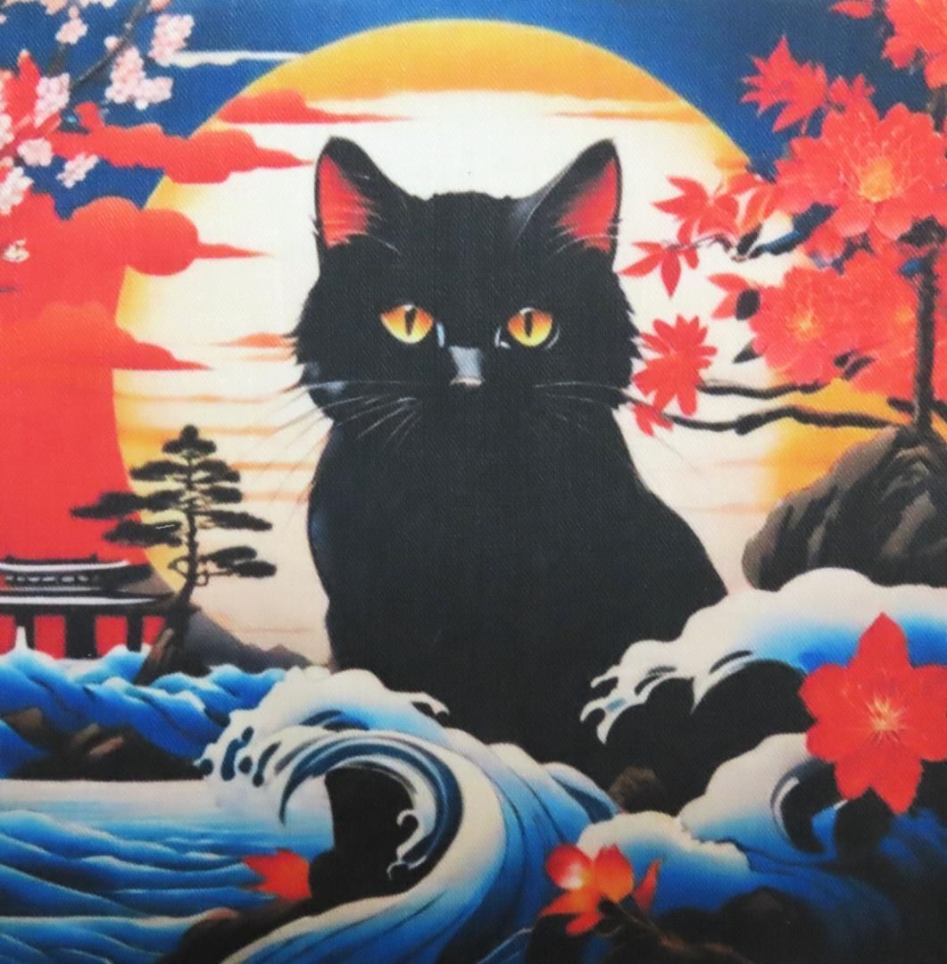 絵画 『猫』ヘイ平山画 絵画 『猫』ヘイ平山画