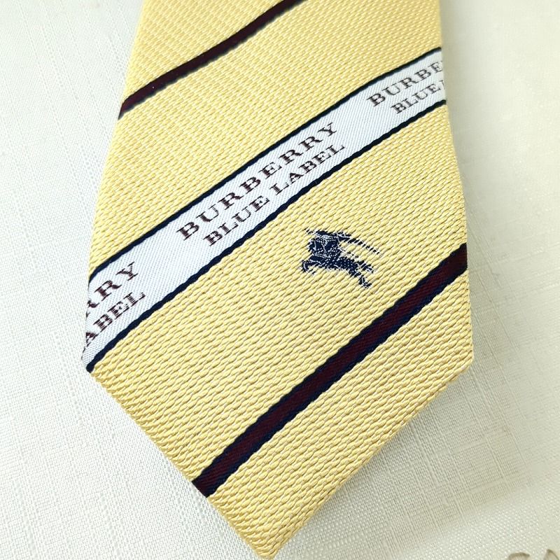 Burberry BLUE LABEL バーバリーブルーレーベル ネクタイ イエロー 