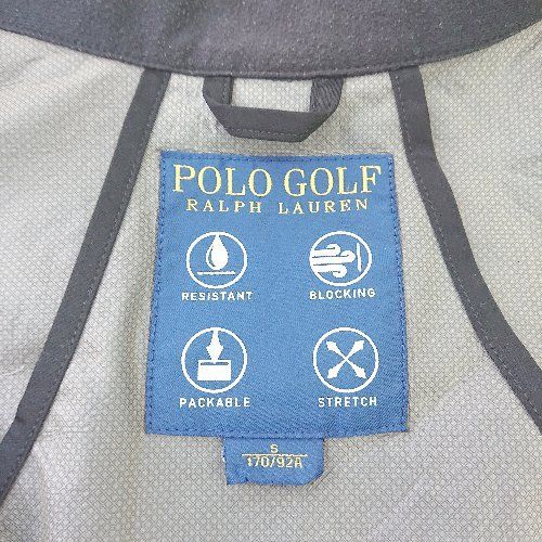 ◇ POLO GOLF RALPH LAUREN サイドファスナーポケット ブランドロゴ刺? マイロ - ベスト サイズS ブラック メンズ E  【1404020008791】