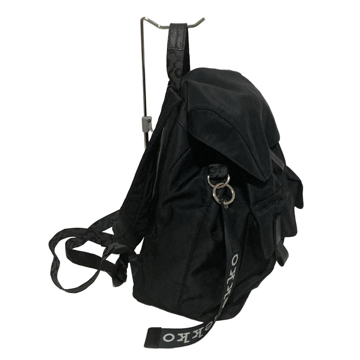 marimekko マリメッコ リュックサック - 黒 巾着型