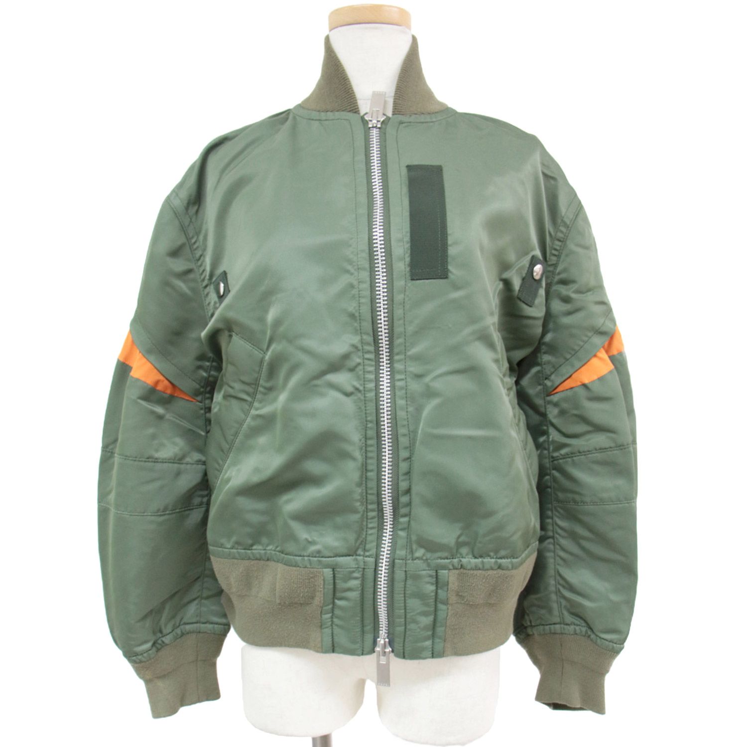 Sacai サカイ ブルゾン ボンバージャケット アウター MA-1 カーキ 2 M