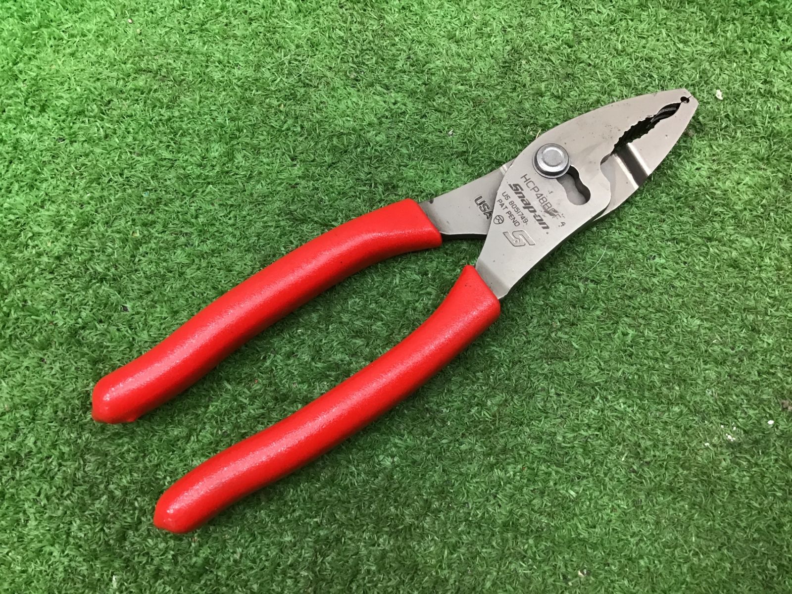 動作品 Snap-on スナップオン ユニバーサルホースクランププライヤー 8インチ HCP48BCF 赤 アクトツール富山店 BRコン